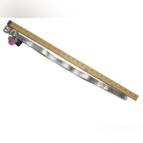 Disney Parks DISNEY100 Dog Collar Large Length Silver/Purple - Picture 5 of 11